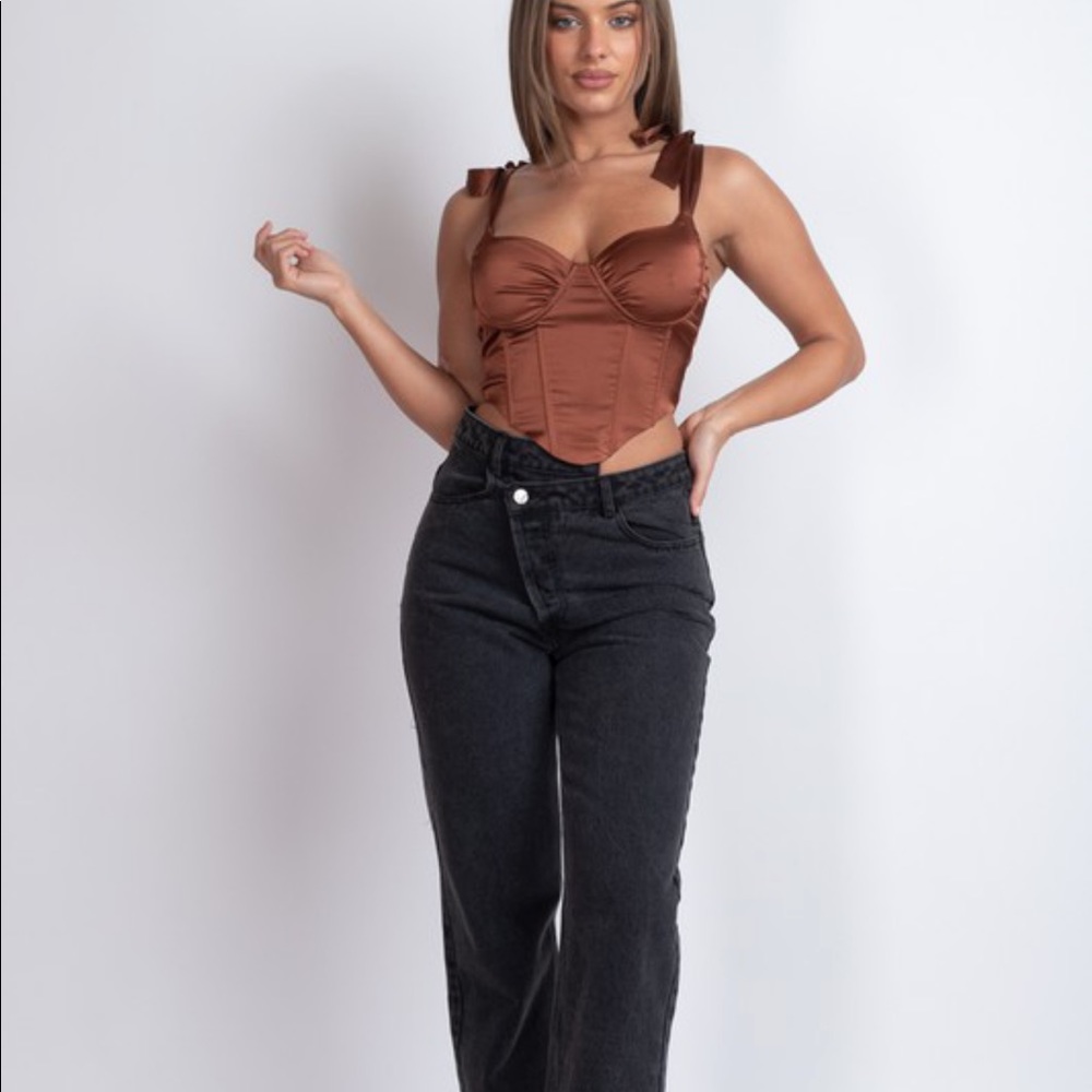 Boutique Espresso Crop Top Now.